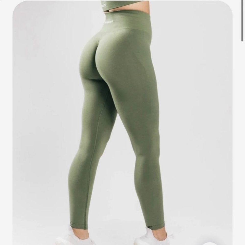Amplify Dusty Green Leggings Alphalete